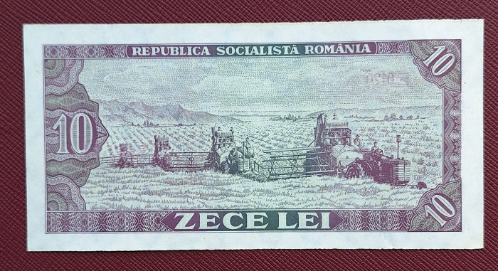 Romania 10 LEI 1966, seria E.0120/016501, UNC- [2]