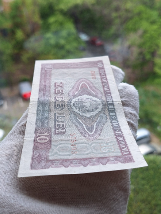 Romania 10 LEI 1966, seria D.0231/575493, circulata [4]