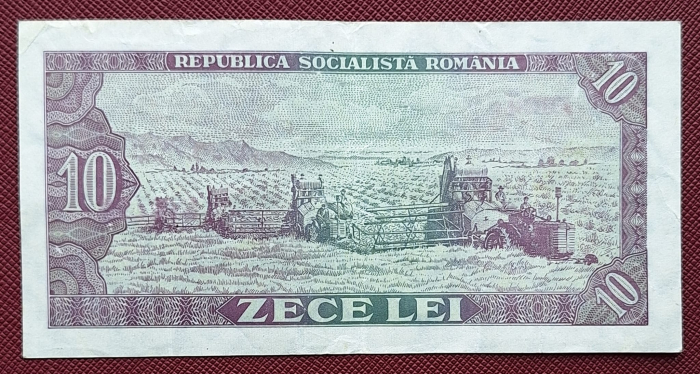 Romania 10 LEI 1966, seria D.0231/575493, circulata [2]