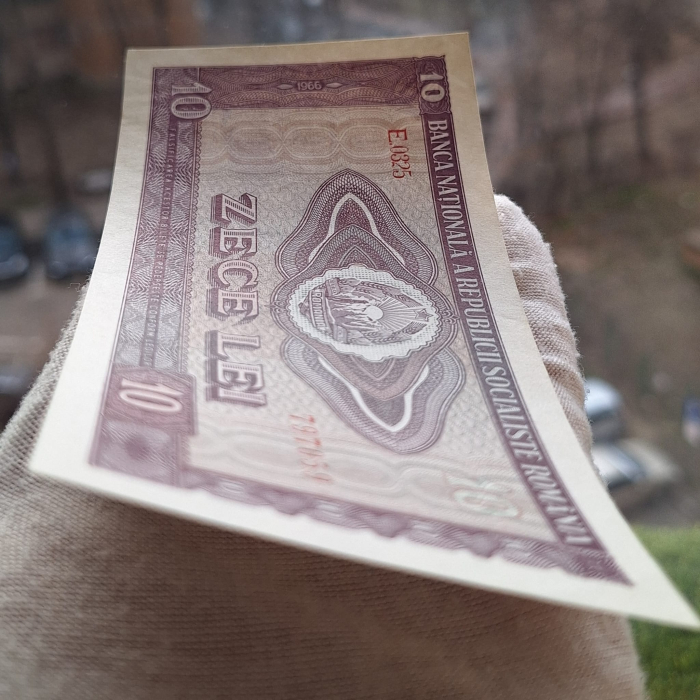 Romania 10 LEI 1966, seria E.0325/797059, UNC- [7]