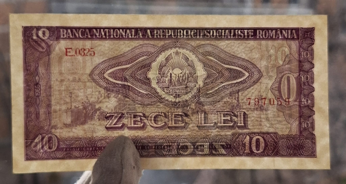 Romania 10 LEI 1966, seria E.0325/797059, UNC- [3]