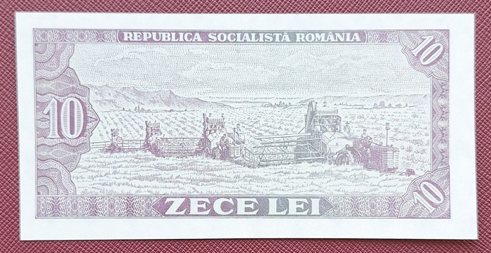 Romania 10 LEI 1966, seria D.0348/884406, UNC- [2]