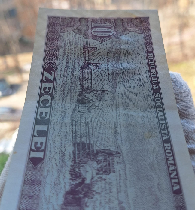 Romania 10 LEI 1966, seria G.0316/020153, circulata [5]