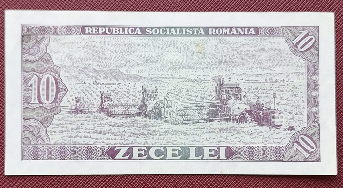 Romania 10 LEI 1966, seria G.0316/020153, circulata [2]
