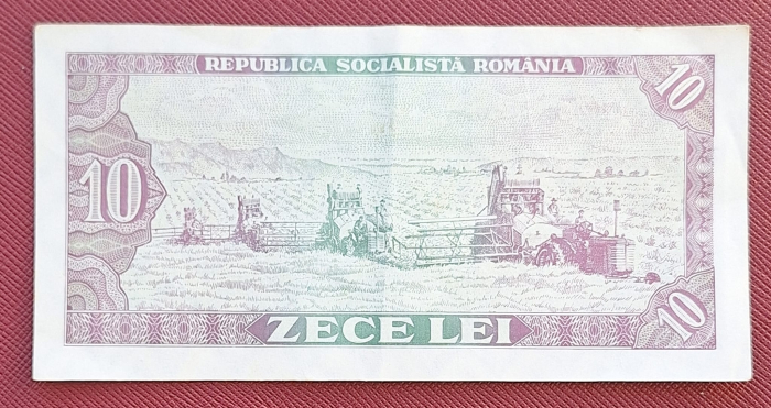 Romania 10 LEI 1966, seria C.0258/646277, circulata [2]