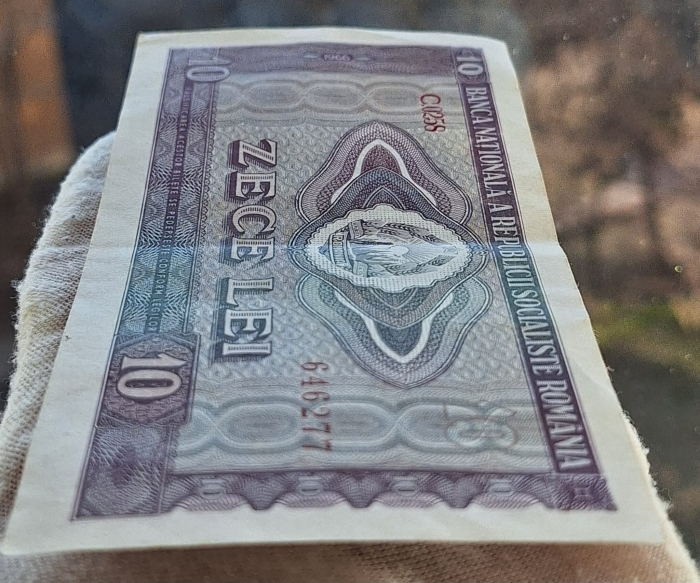 Romania 10 LEI 1966, seria C.0258/646277, circulata [4]