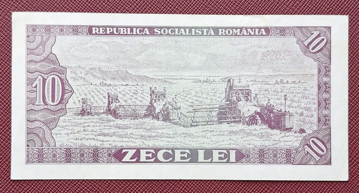 Romania 10 LEI 1966, seria B.0334/458197, circulata [2]