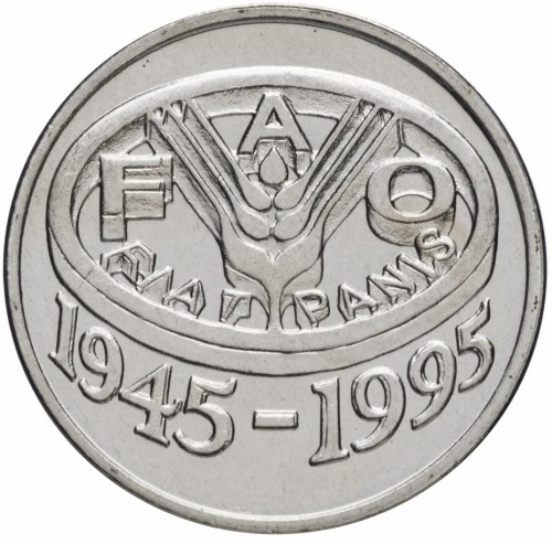 Romania, 10 Lei 1995, F.A.O. 50 ani de la infiintare, necirculata [2]