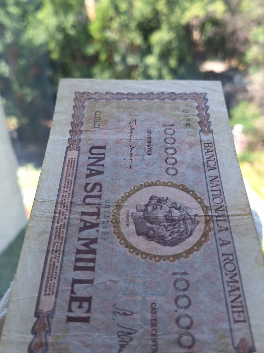 Romania 100,000 lei 1947, Traian si Decebal, circulata, stare buna [5]