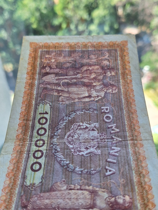 Romania 100,000 lei 1947, Traian si Decebal, circulata, stare buna [7]