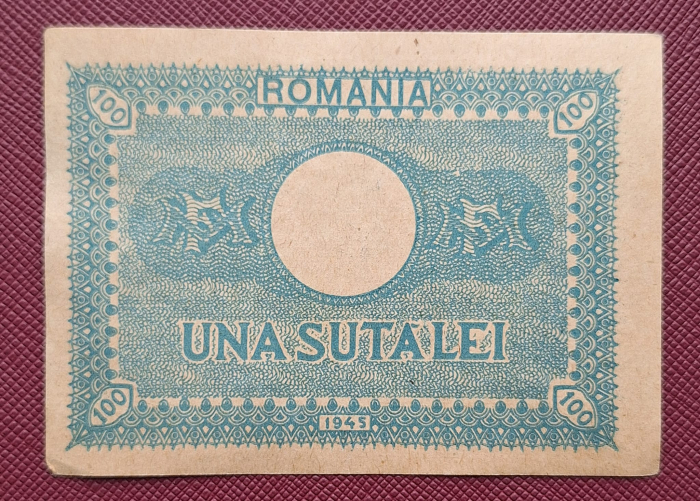 Romania 100 Lei 1945, Regele Mihai, aproape necirculata [2]