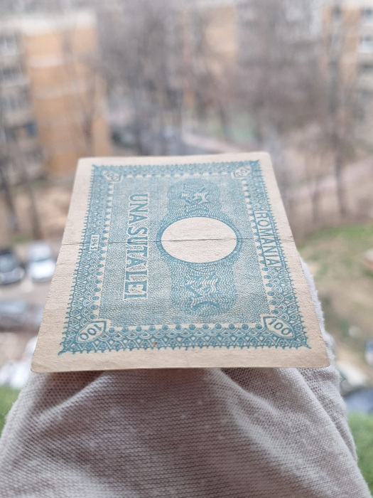 Romania 100 Lei 1945, Regele Mihai, circulata [4]