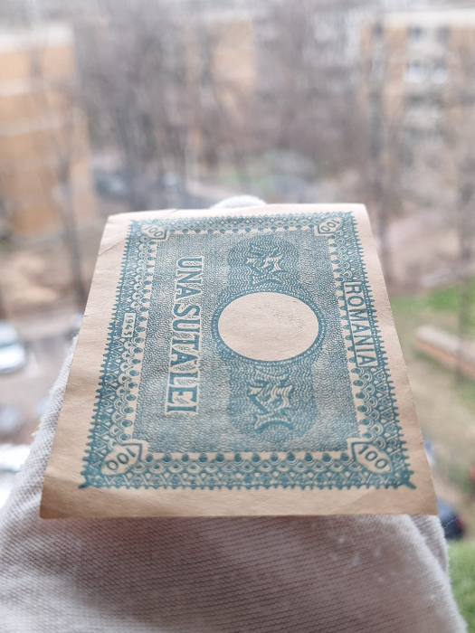 Romania 100 Lei 1945, Regele Mihai, circulata [5]