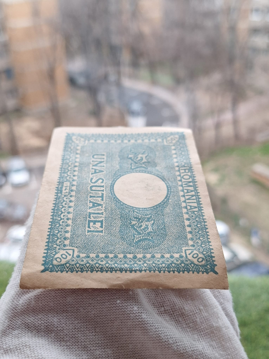 Romania 100 Lei 1945, Regele Mihai, circulata [4]