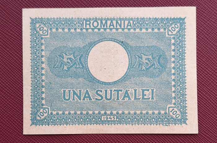 Romania 100 Lei 1945, Regele Mihai, necirculata [4]