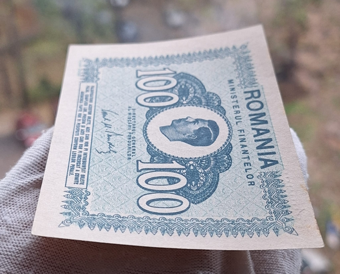 Romania 100 Lei 1945, Regele Mihai, necirculata [4]