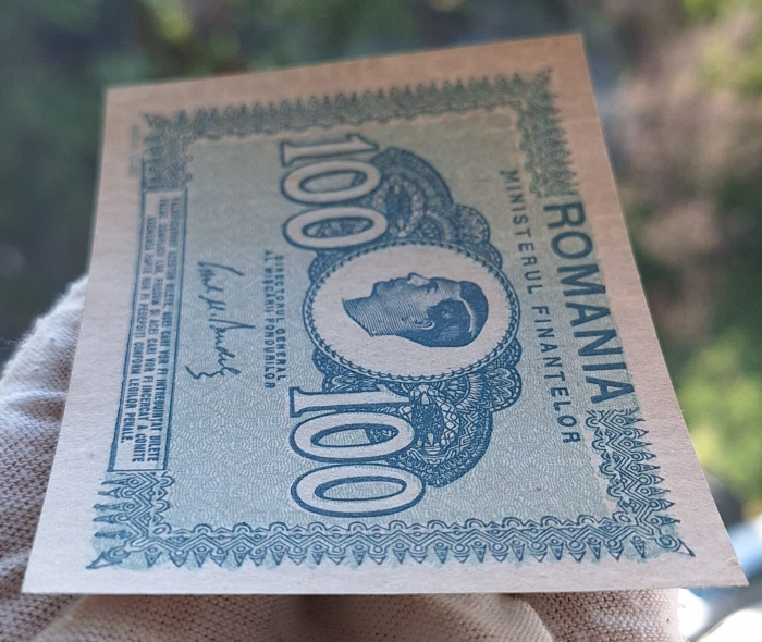 Romania 100 Lei 1945, Regele Mihai, necirculata [6]