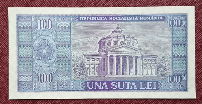 Romania 100 lei 1966, seria A.0238/272024, necirculata [2]