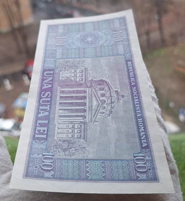 Romania 100 lei 1966, seria A.0238/272025, necirculata [5]