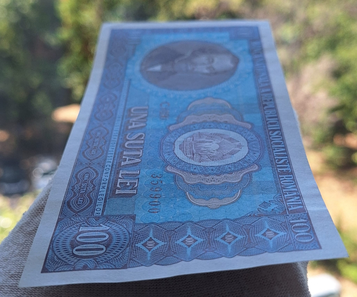 Romania 100 lei 1966, seria C.0190/359900, UNC- [7]