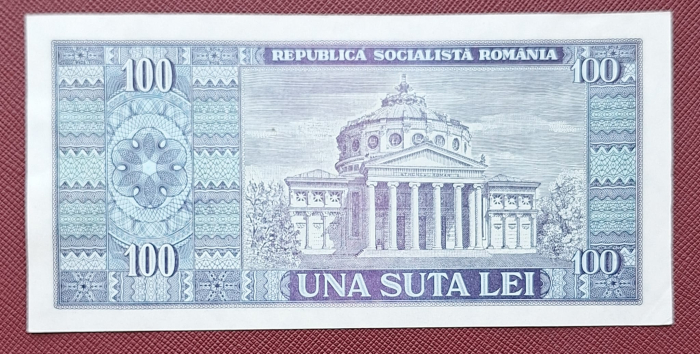 Romania 100 lei 1966, seria C.0190/359900, UNC- [2]
