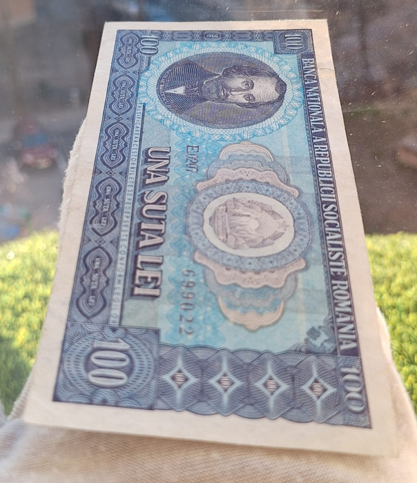 Romania 100 lei 1966, seria E.0207/699022, circulata [5]