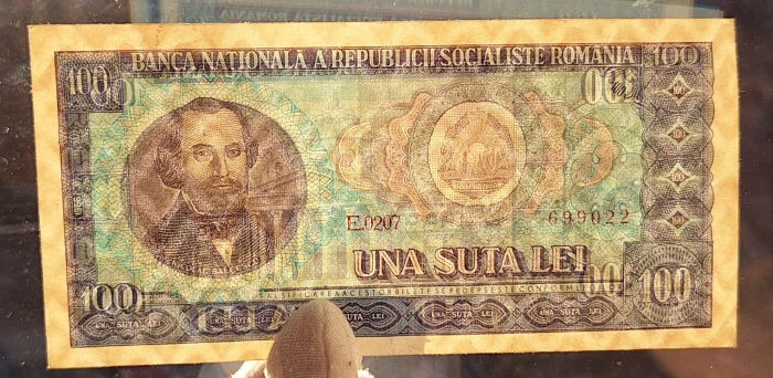 Romania 100 lei 1966, seria E.0207/699022, circulata [3]