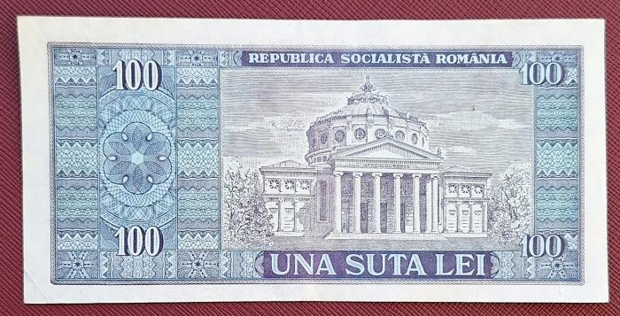 Romania 100 lei 1966, seria E.0207/699022, circulata [2]