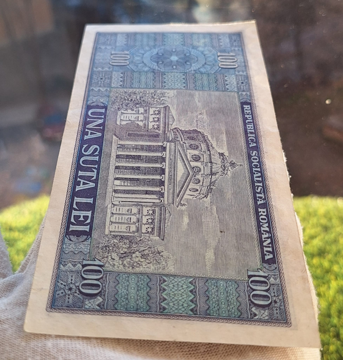 Romania 100 lei 1966, seria E.0207/699022, circulata [4]