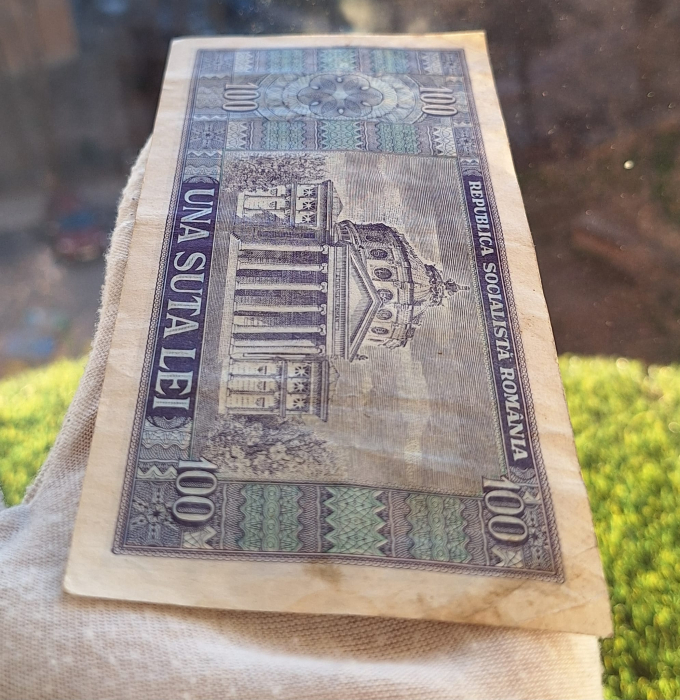 Romania 100 lei 1966, seria C.0235/386213, circulata [4]