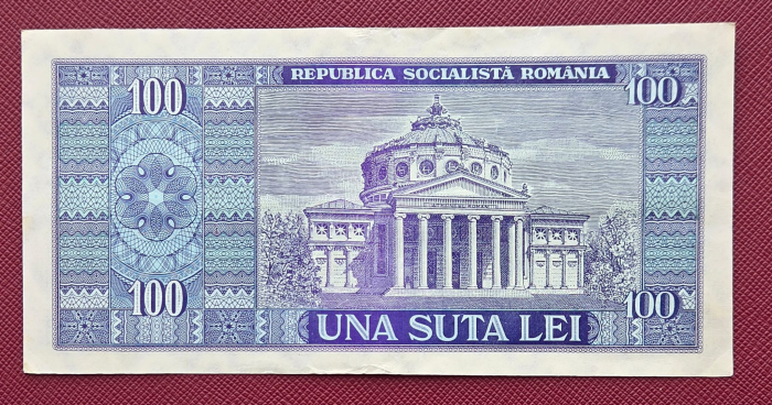 Romania 100 lei 1966, seria F.0084/736004, circulata [2]