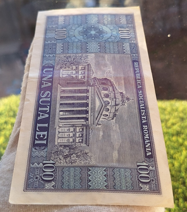 Romania 100 lei 1966, seria H.0172/224697, circulata [4]