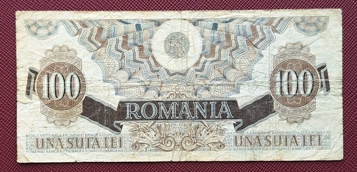Romania 100 lei decembrie 1947, seria R.9/827012, circulata [2]