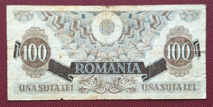 Romania 100 lei decembrie 1947, seria S.9/765357, circulata [2]