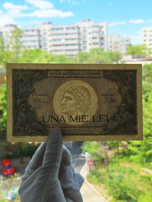 Romania, 1000 lei 1941, seria K.0083/0901/02060901, aproape necirculata [9]