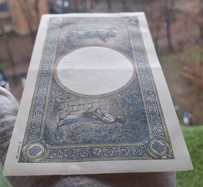 Romania, 1000 lei 1941, seria O.0643/0135/16064134, Aunc [4]