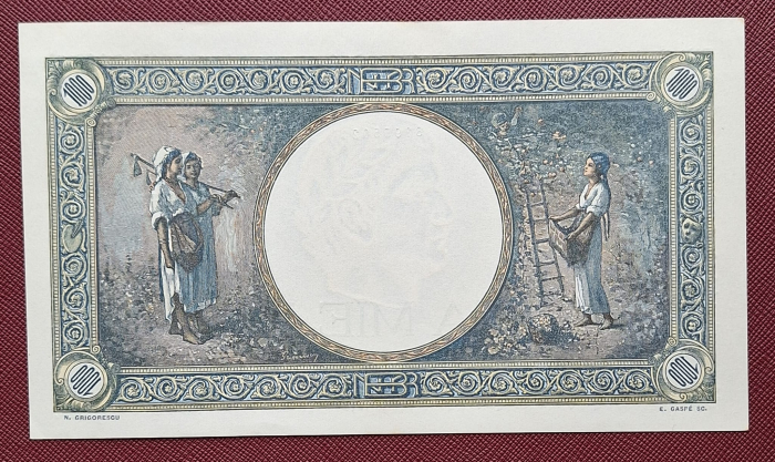 Romania, 1000 lei 1945, seria F.3519/0024/87955024, UNC- [2]