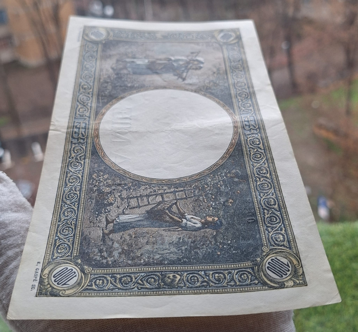 Romania, 1000 lei 1945, seria U.3687/0058/92169058, circulata [4]