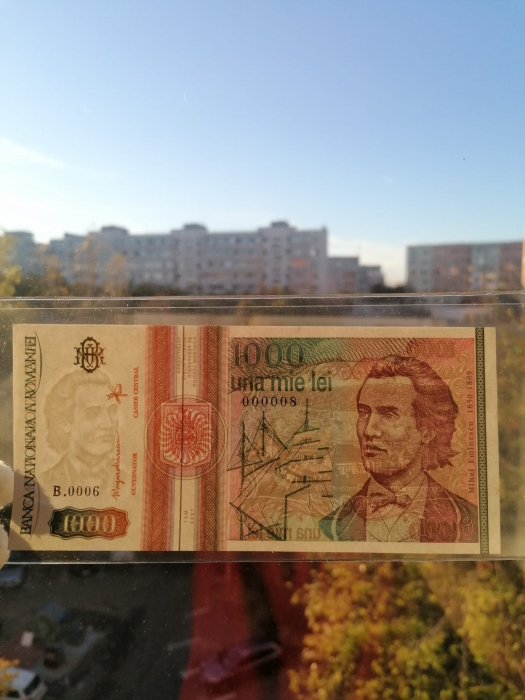 Romania, 1000 lei 1993, Mihai Eminescu, necirculata [3]
