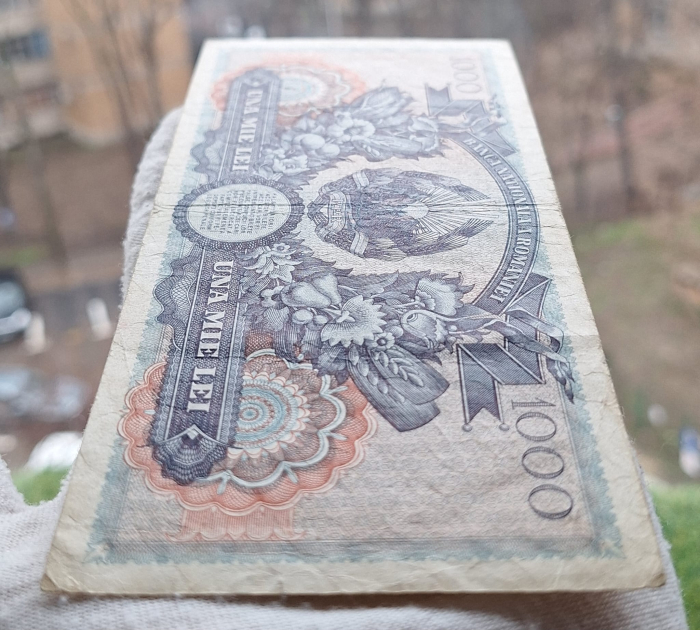 Romania 1000 lei iunie 1948, seria K.3413/0465, circulata [4]