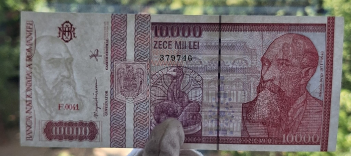 Romania, 10000 lei 1994, seria F.0041/379746, UNC [9]