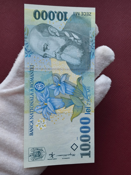 Romania, 10000 lei 1999, seria 003C3513985, necirculata [3]