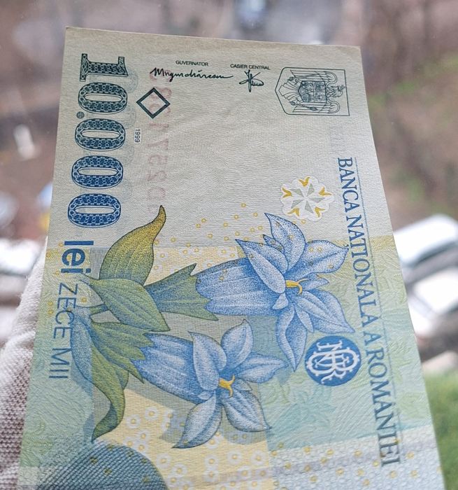 Romania, 10000 lei 1999, seria 006D2571383, UNC - [7]