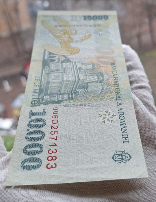 Romania, 10000 lei 1999, seria 006D2571383, UNC - [4]