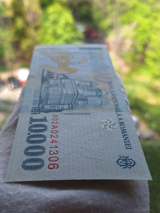 Romania, 10000 lei 1999, seria 002A0241306, necirculata [5]