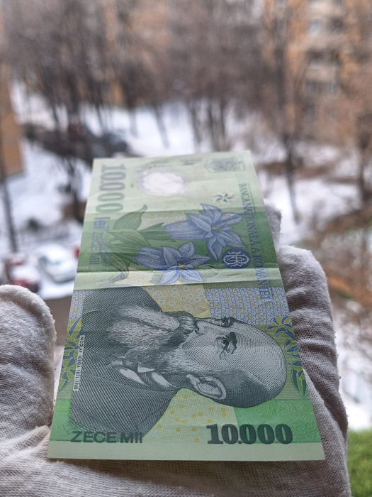 Romania, 10000 Lei 2000, semnatura Ghizari, circulata, seria 003E1136811 [4]