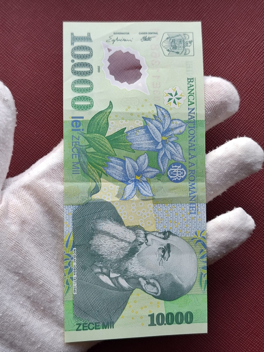 Romania, 10000 Lei 2000, semnatura Ghizari, circulata, seria 003E1136811 [6]