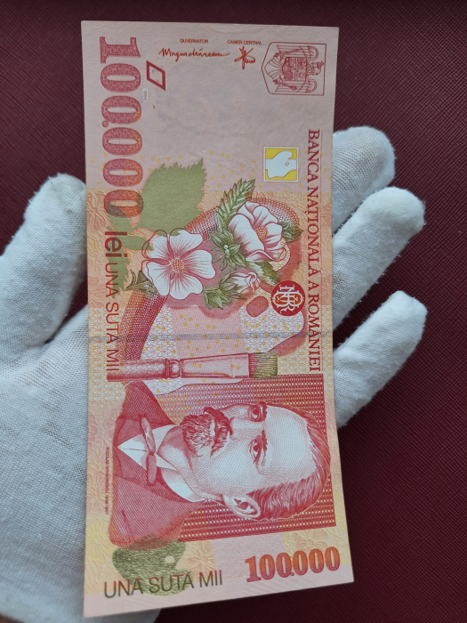 Romania, 100000 lei 1998, seria 001B1365696, UNC- [4]