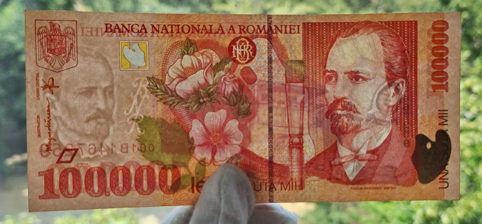 Romania, 100000 lei 1998, seria 001B1467259, UNC- [3]