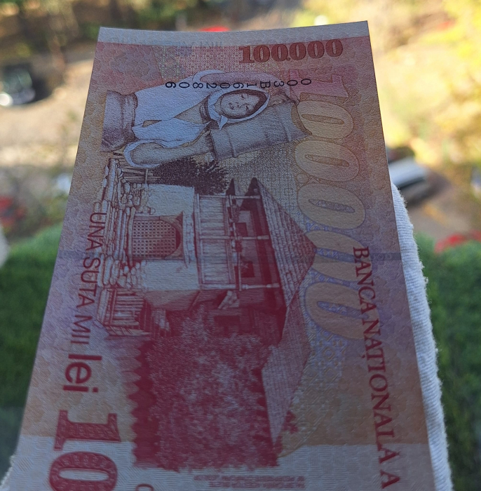 Romania, 100000 lei 1998, seria 003B1602806, necirculata [6]